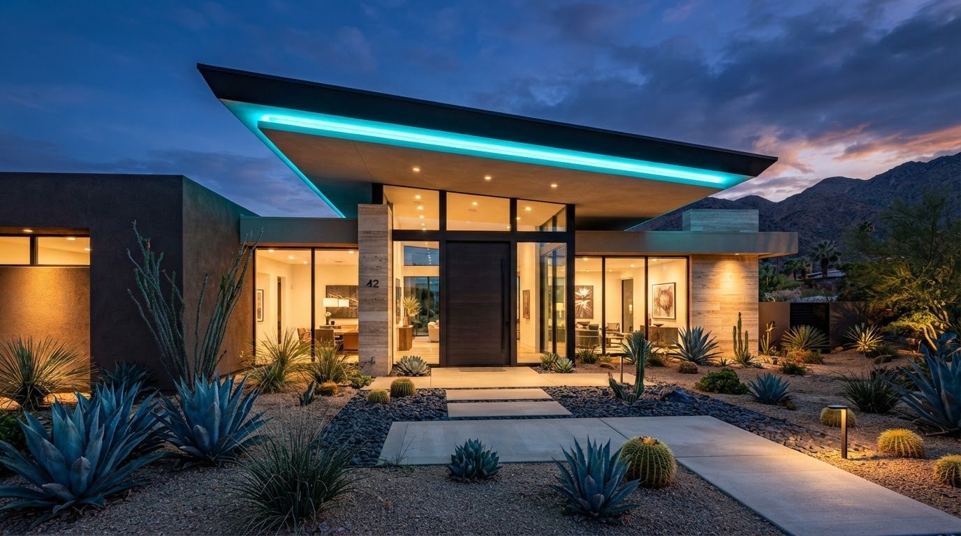 Futuristic Front Yard Concept 05 Home Designs design concept visualisation photo futuristic. Images Created by www.Future-Home.Shop