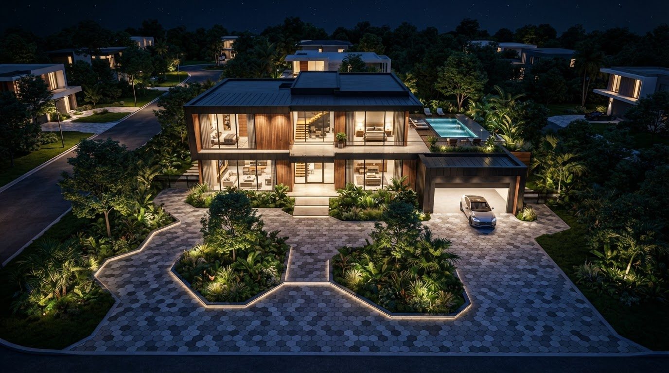 Aerial Plan Concept 18 Luxurious Home Designs and Estates design concept visualisation photo. Images Created by www.Future-Home.Shop