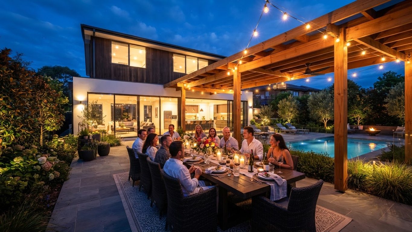 Pergola & Patio Concept 08 Pergolas & Patios futuristic concept visualisation futuristic. Images Created by www.Future-Home.Shop