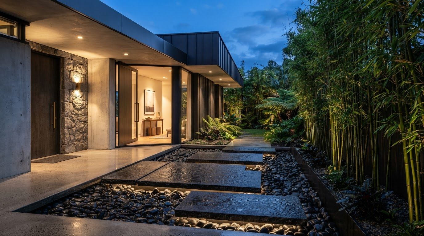 Futuristic Front Yard Concept 15 Home Designs design concept visualisation photo futuristic. Images Created by www.Future-Home.Shop