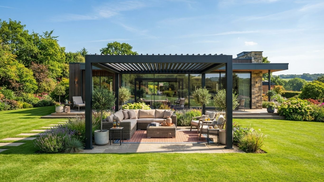 Pergola & Patio Concept 15 Pergolas & Patios futuristic concept visualisation futuristic. Images Created by www.Future-Home.Shop