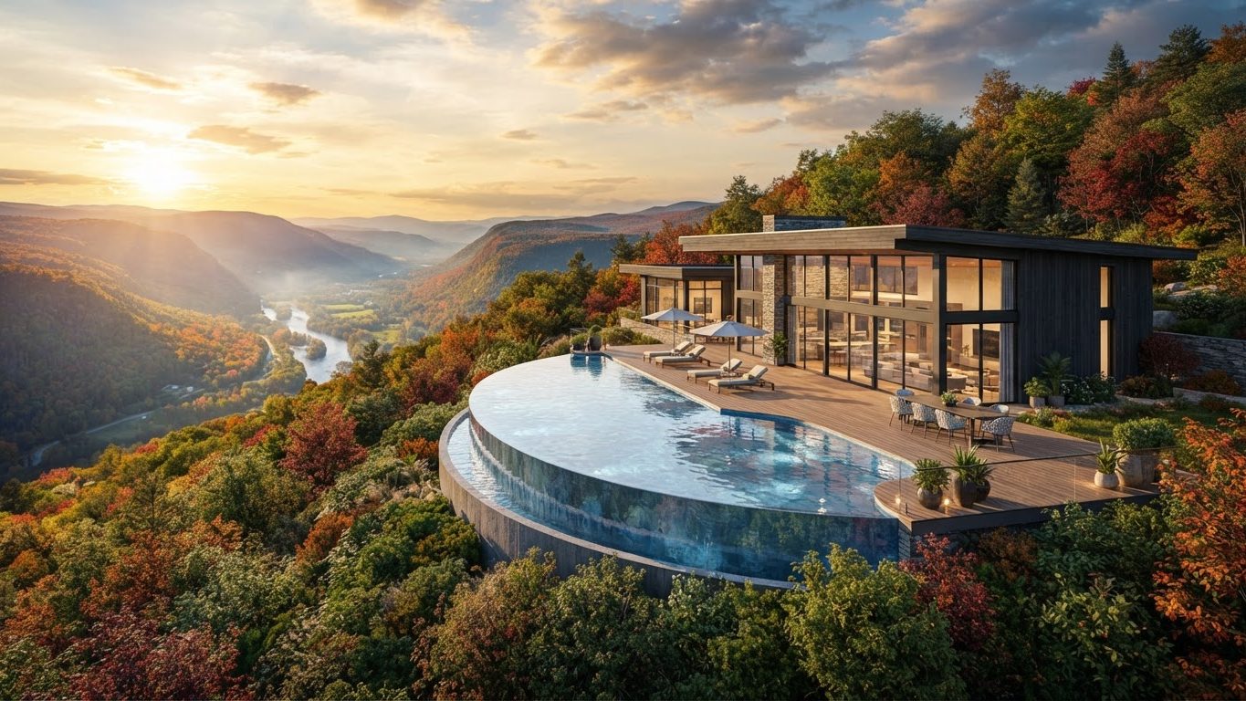 Modern Swimming Pool Concept 25 Pool Designs design concept visualisation photo futuristic. Images Created by www.Future-Home.Shop