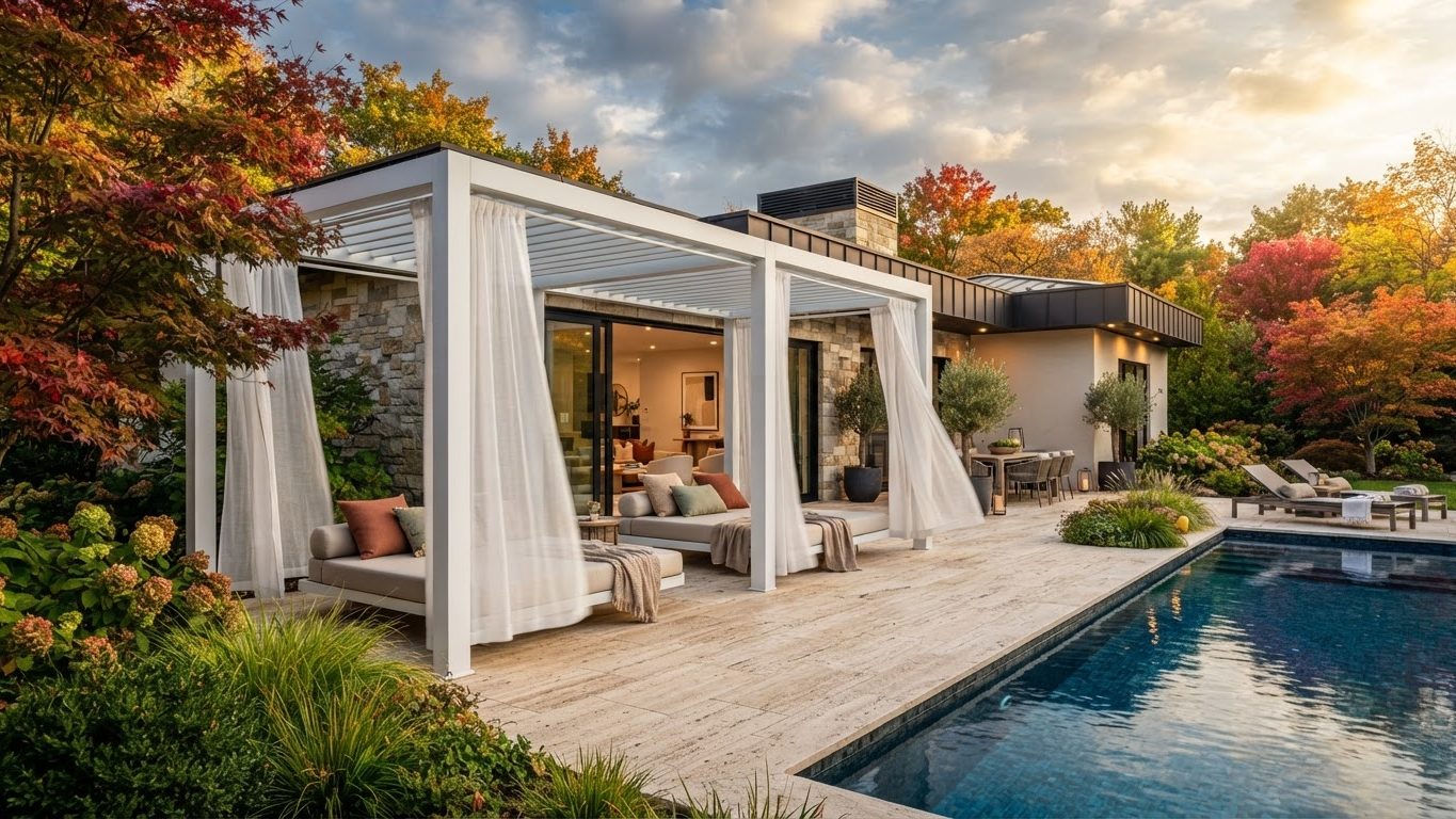 Pergola & Patio Concept 24 Pergolas & Patios futuristic concept visualisation futuristic. Images Created by www.Future-Home.Shop