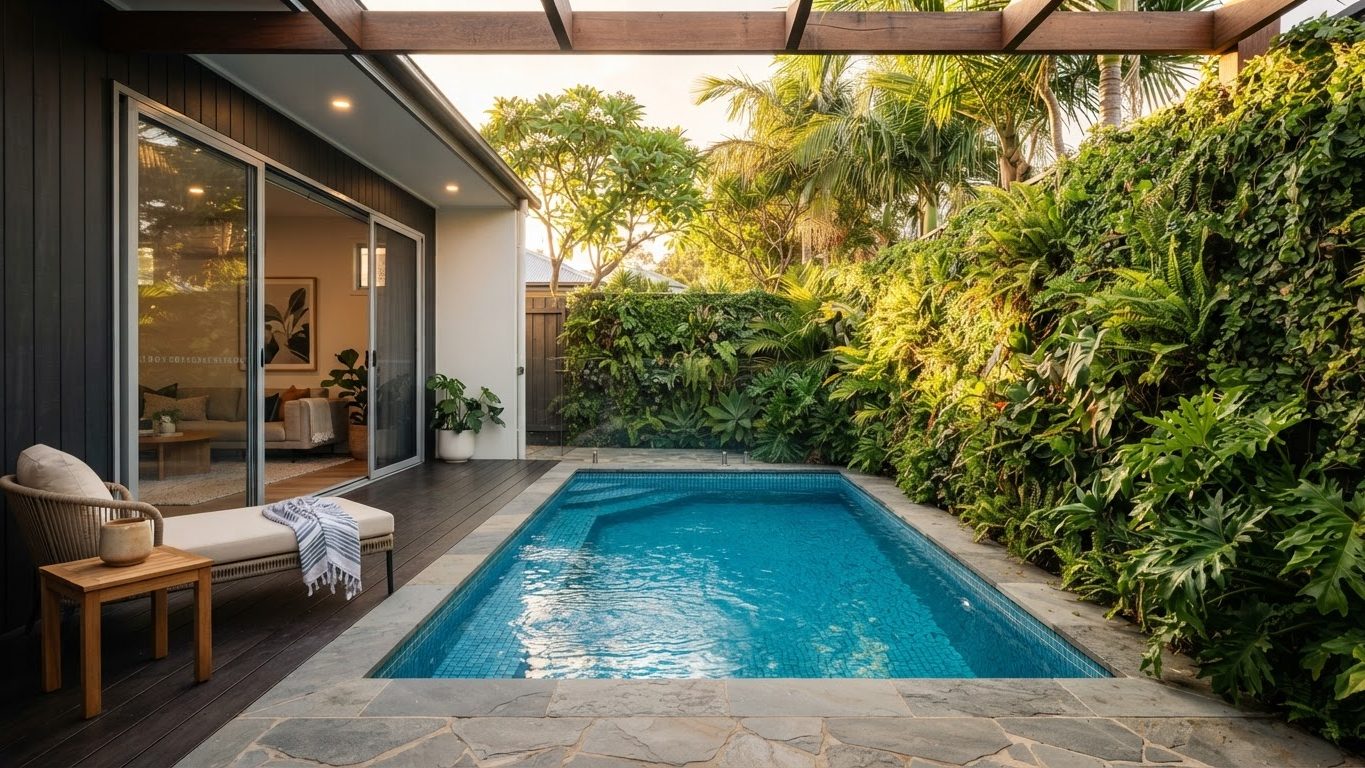 Modern Swimming Pool Concept 26 Pool Designs design concept visualisation photo futuristic. Images Created by www.Future-Home.Shop