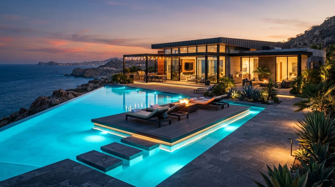 Futuristic Backyard Concept 01 Home Designs design concept visualisation photo futuristic neon. Images Created by www.Future-Home.Shop