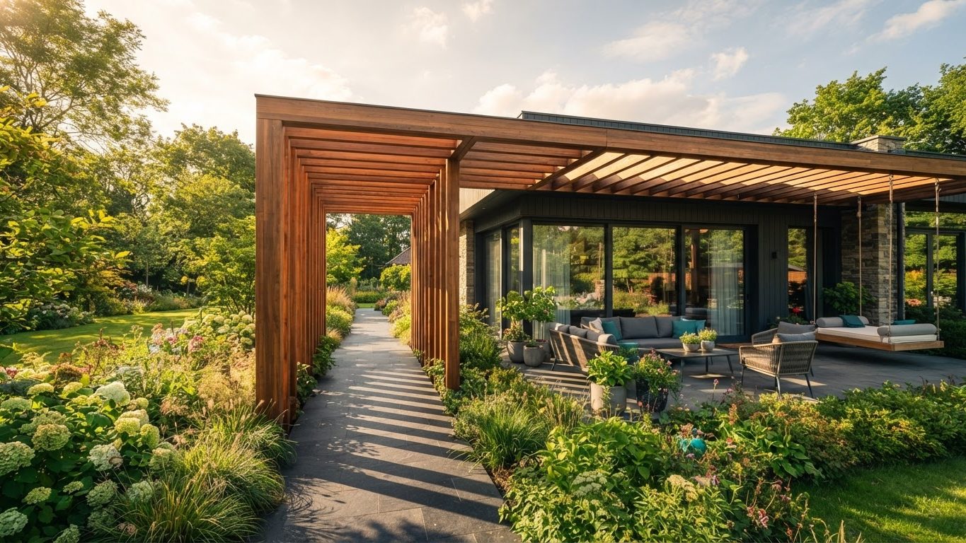Pergola & Patio Concept 34 Pergolas & Patios futuristic concept visualisation futuristic. Images Created by www.Future-Home.Shop