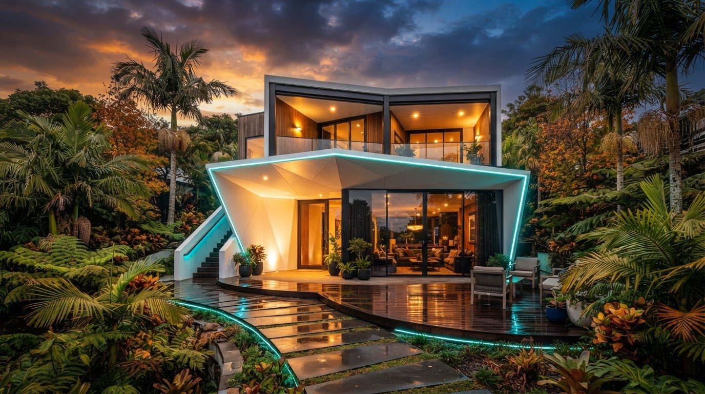 Futuristic Front Yard Concept 33 Home Designs design concept visualisation photo futuristic. Images Created by www.Future-Home.Shop
