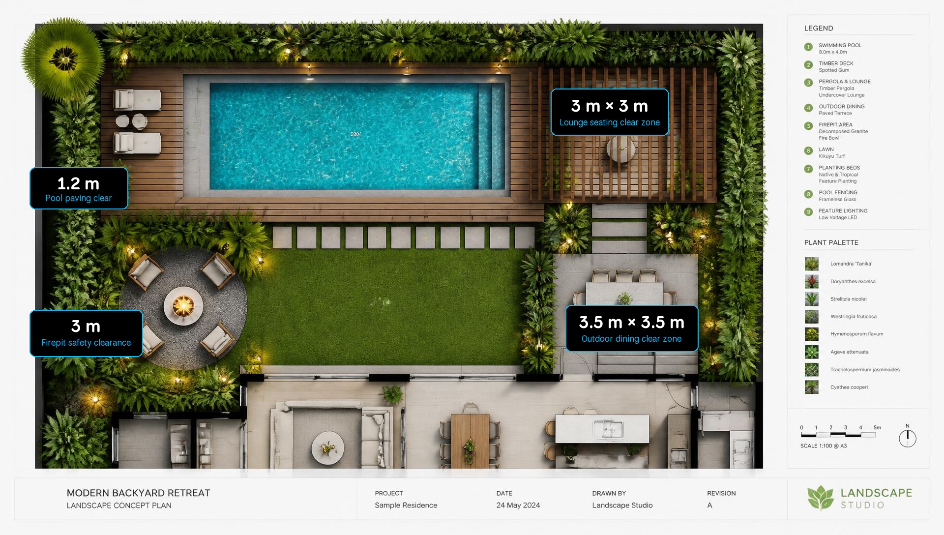 Backyard Home Designs design concept visualisation photo futuristic neon lit future home. Images Created by www.Future-Home.Shop