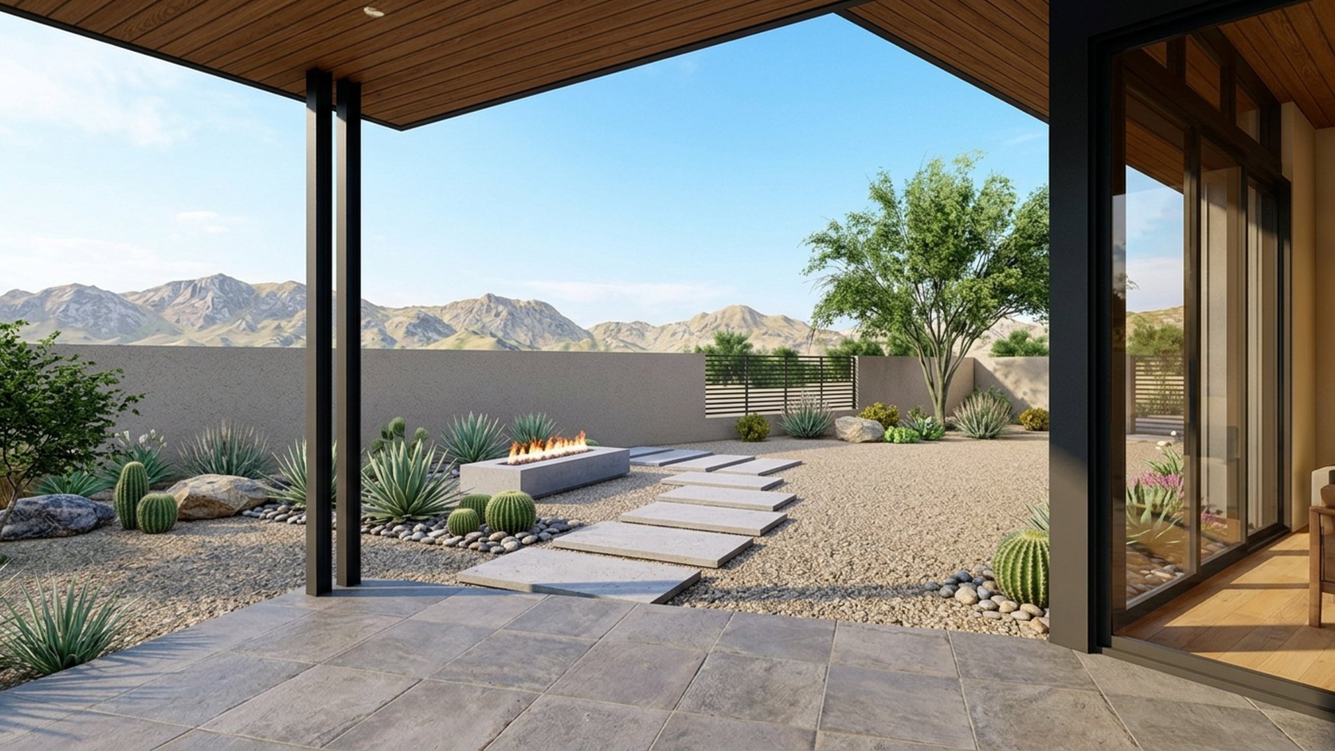 Desert Home Designs design concept visualisation photo futuristic neon lit future home. Images Created by www.Future-Home.Shop