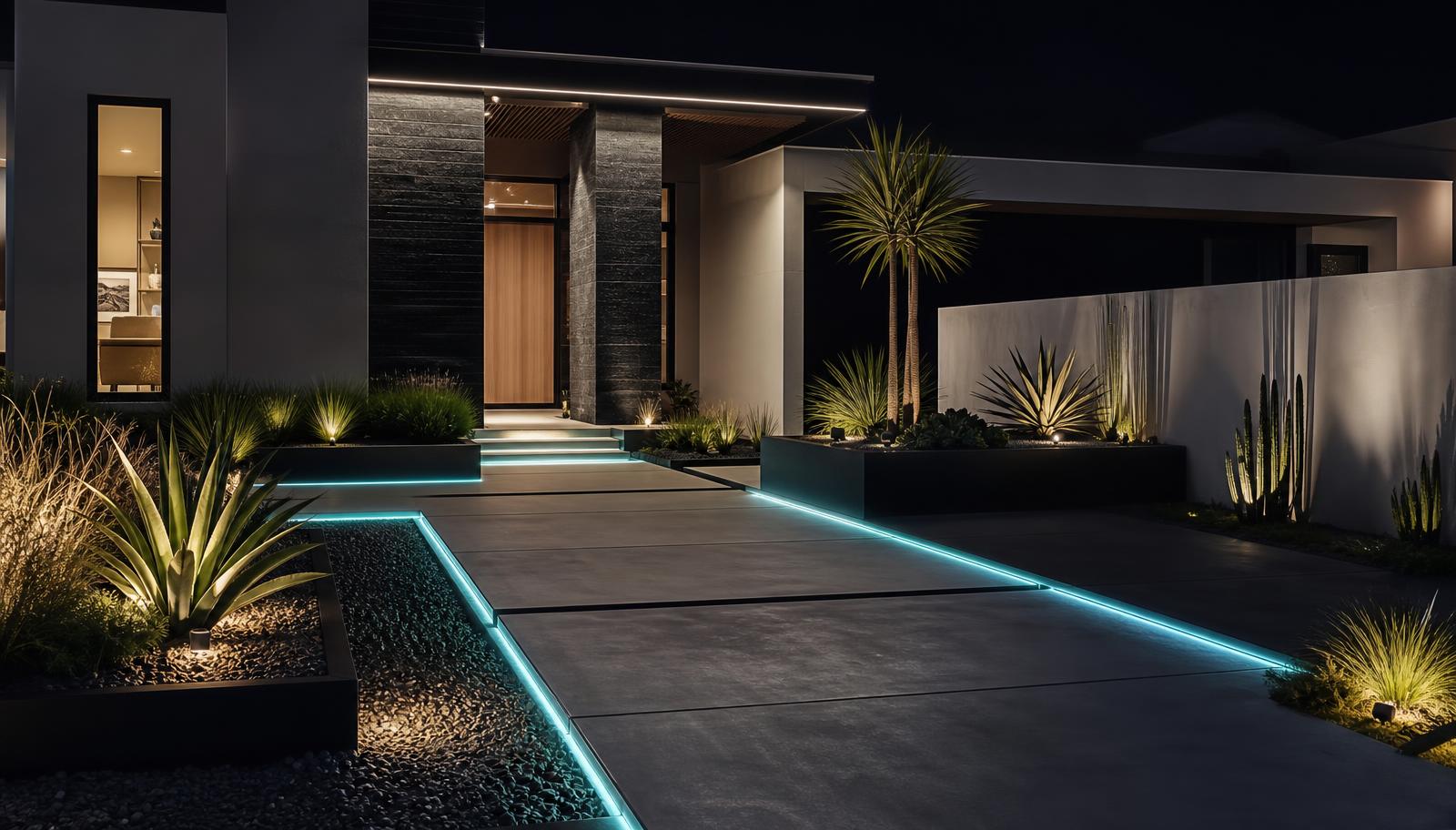 Fh 01 Future Home Designs design concept visualisation photo futuristic neon lit. Images Created by www.Future-Home.Shop