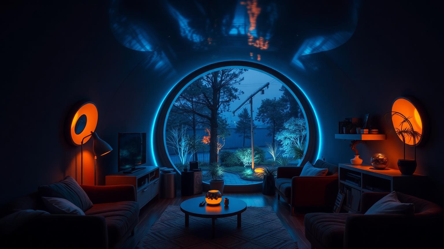 Ft7 03 Home Designs design concept visualisation photo futuristic neon lit future. Images Created by www.Future-Home.Shop