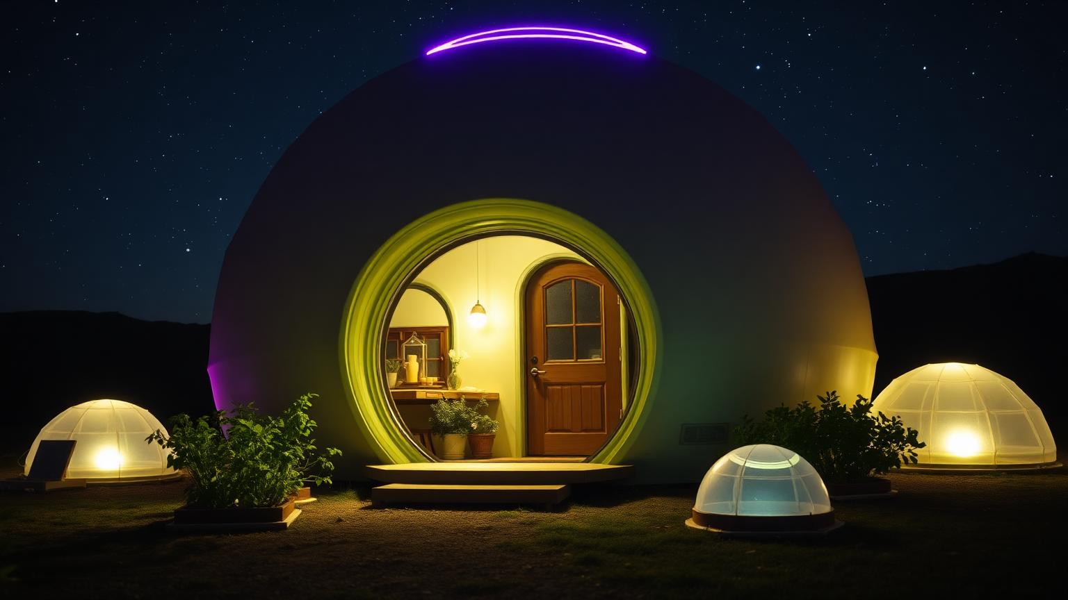 Fth 03 Home Designs design concept visualisation photo futuristic neon lit future. Images Created by www.Future-Home.Shop