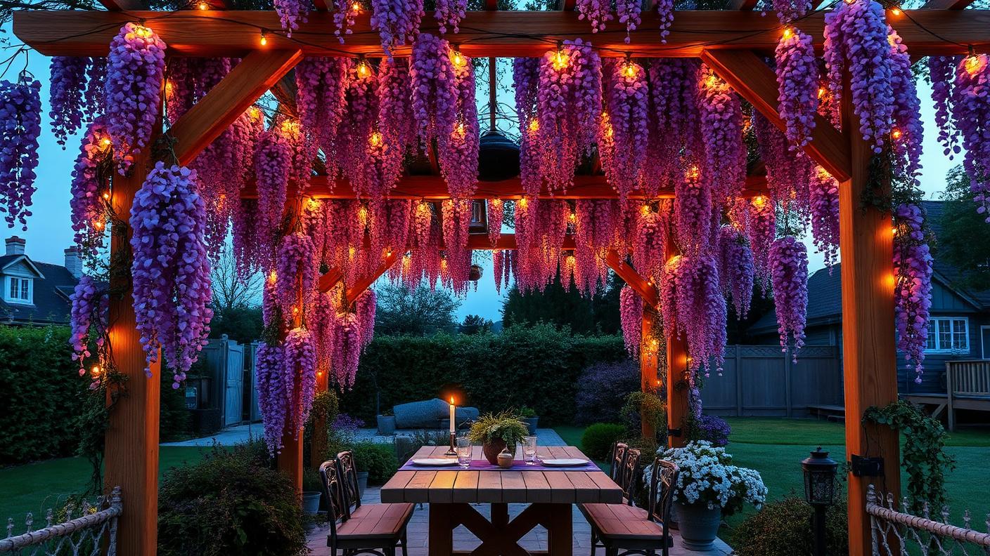 G2 Right Pergola Designs design concept visualisation photo futuristic neon lit future. Images Created by www.Future-Home.Shop