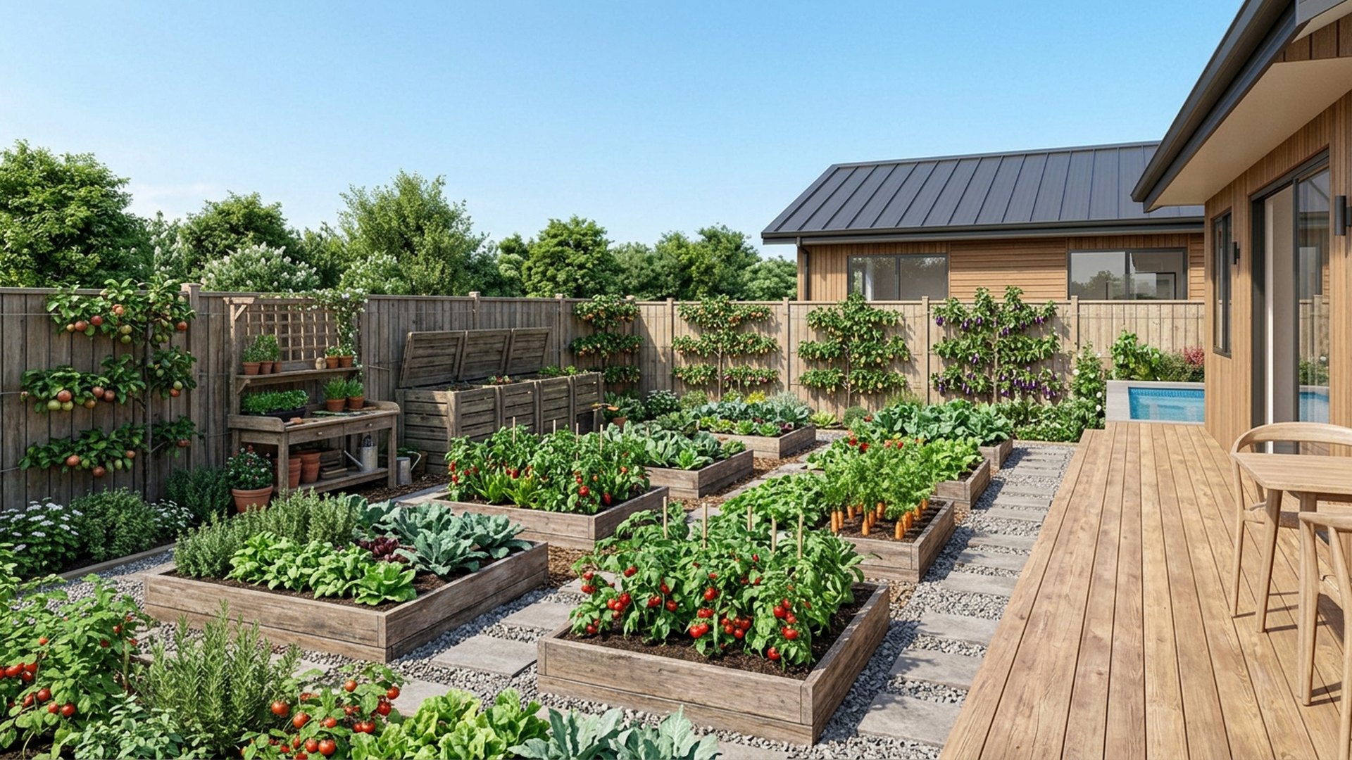 Kitchen Garden Designs design concept visualisation photo futuristic neon lit future home. Images Created by www.Future-Home.Shop