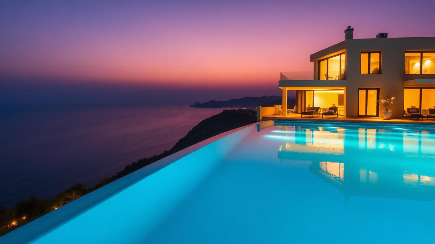 P1 Right Pool Designs design concept visualisation photo futuristic neon lit future. Images Created by www.Future-Home.Shop