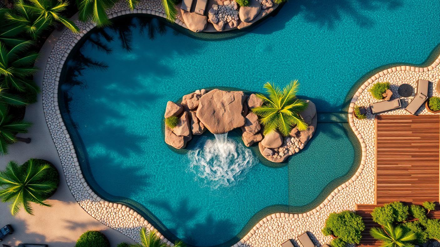 P2 Top Pool Designs design concept visualisation photo futuristic neon lit future. Images Created by www.Future-Home.Shop